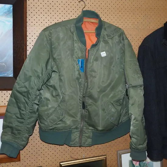 green military bomber jacket