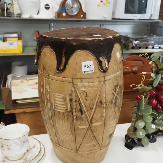 ethnic animal skin drum