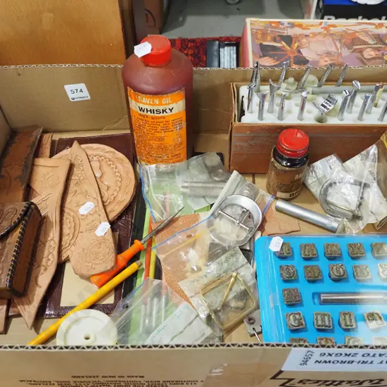 leather worker's embossing tools etc