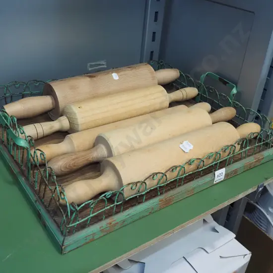 vintage wooden tray wrought metal gallery and rolling pins