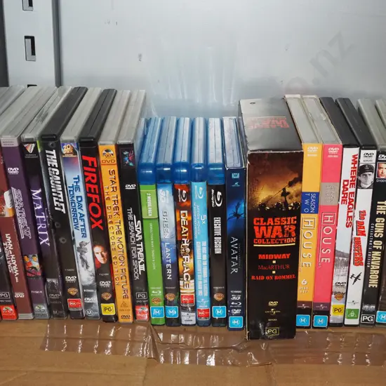 DVDs and blue rays