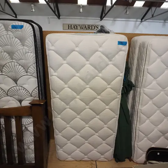 single bed base and mattress