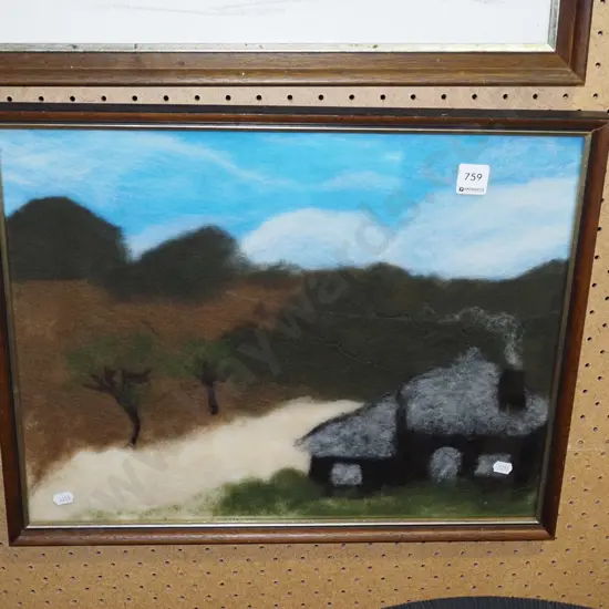 framed wall picture - farmhouse