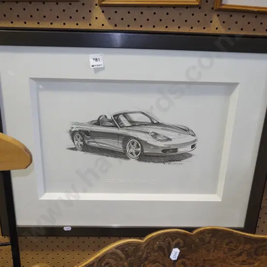 framed print - porsche