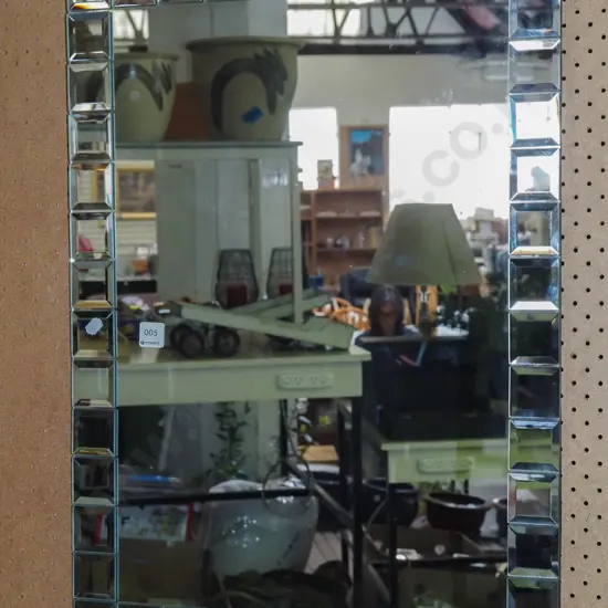 modern bevelled edge wall mirror H7140 W510