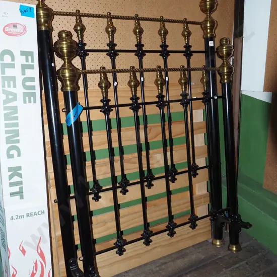 single bed metal and brass bed ends