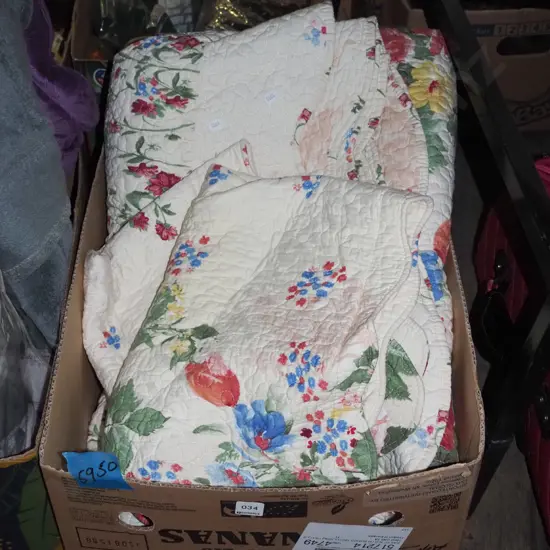 boxed floral duvet set