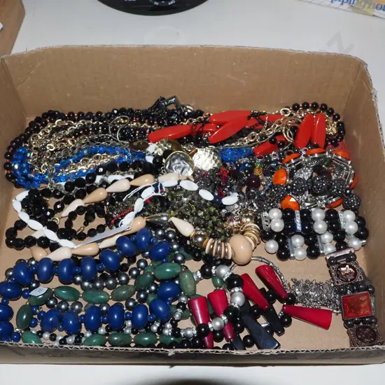box of costume jewellery