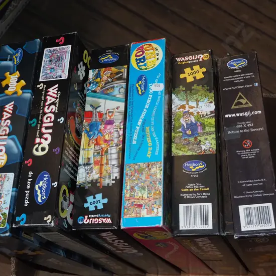 box of wasgij puzzles