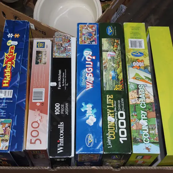 box of puzzles