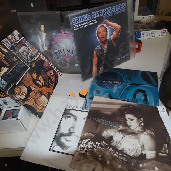 LPs; Prince, Van Halen, Madonna etc