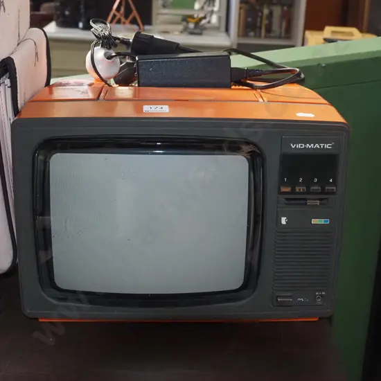 small portable Vid-Matic colour TV - As Is No Returns