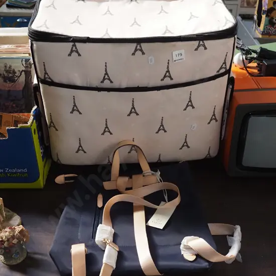 padded case on casters with telescopic handle, as new Radley backpack handbag