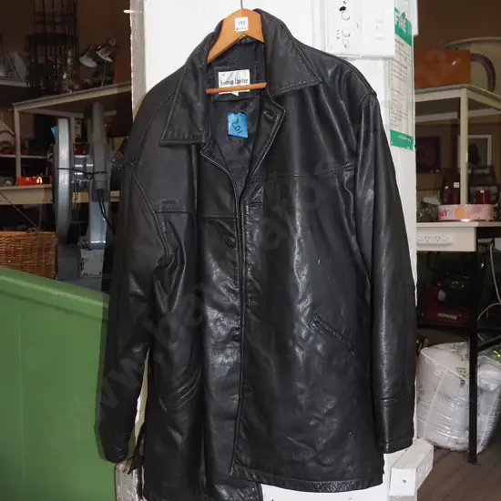 Keenan black leather size XL jacket
