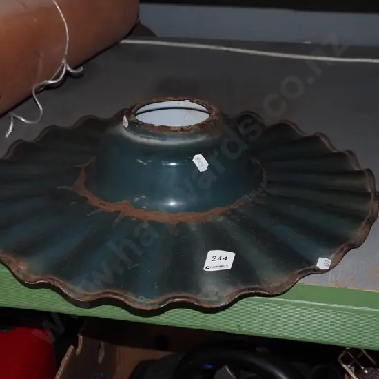 enamel vintage street gas light shade