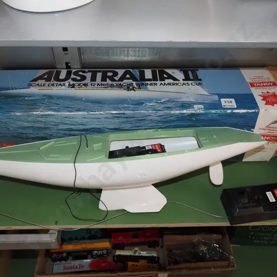 boxed Australia II remote yacht  As Is No Returns