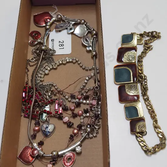 box of costume jewellery