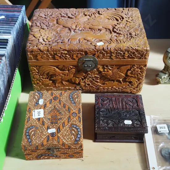 small camphorwood chest H-170 and 2x presentation cases