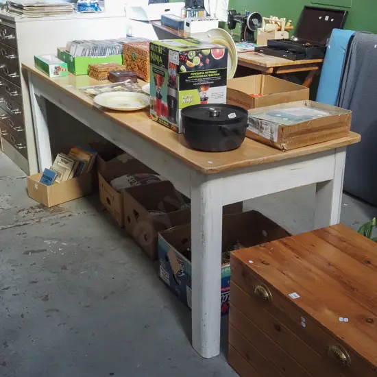 solid wood table H760 W2140 D680