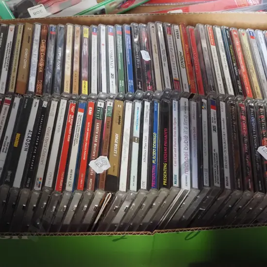 box of CDs