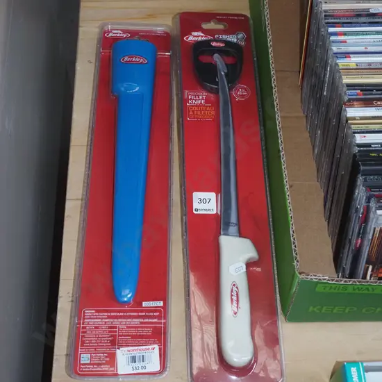 2x fishing filleting knives 