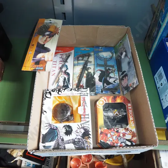 fantasy toy numchucks, swords etc