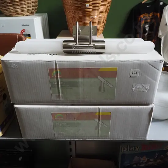 2x boxed wall mounted decorative lights