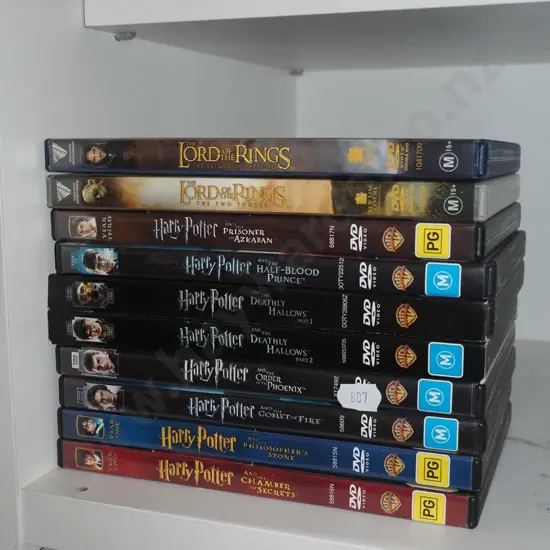 Harry Potter DVDs etc