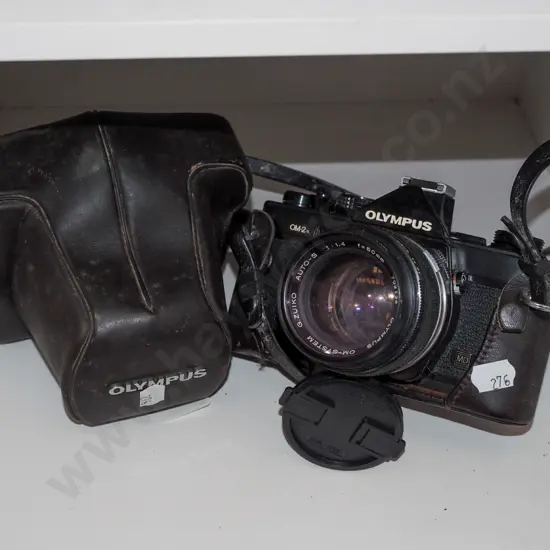 Olympus 35mm camera and case