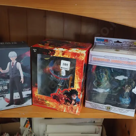 3x Japanese fantasy figurines