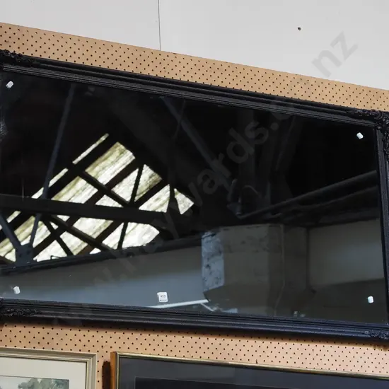 ornate black wall mirror