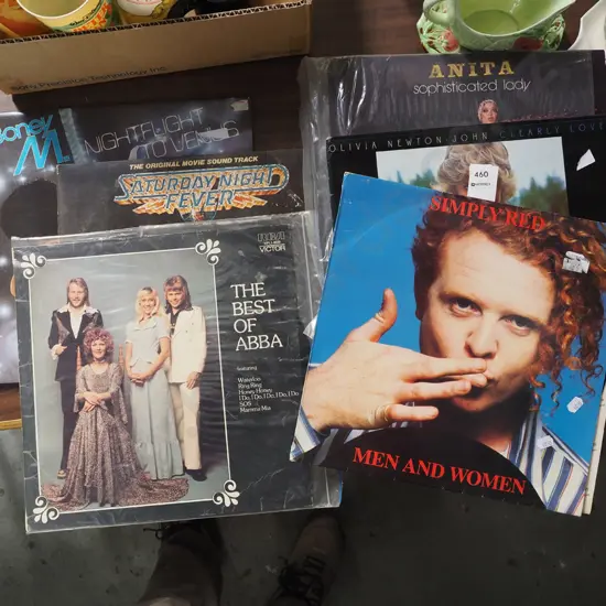 LPs; Simply Red, Olviva Newton John etc