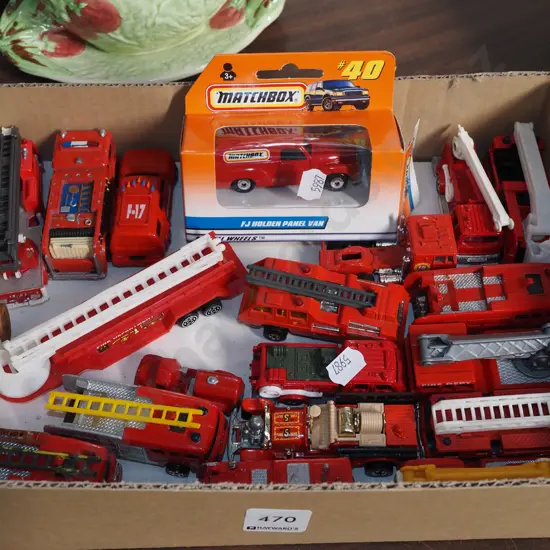 boxed model fire engines
