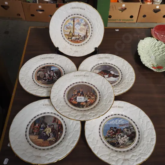 Coalport Yearly Christmas plates