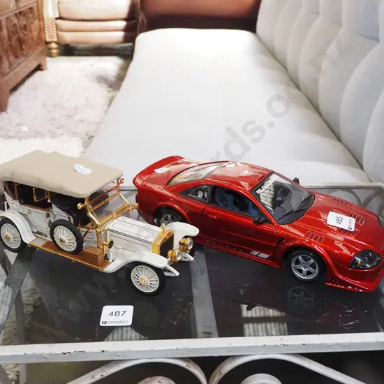 2x diecast model vehicle