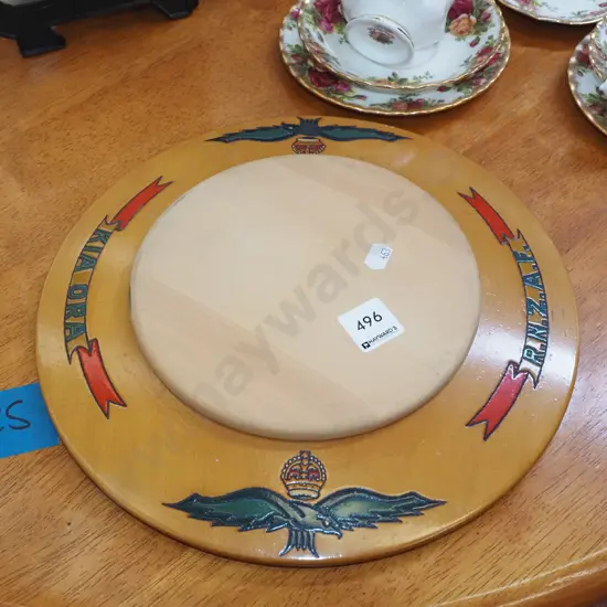 hand decorated NZAF tray