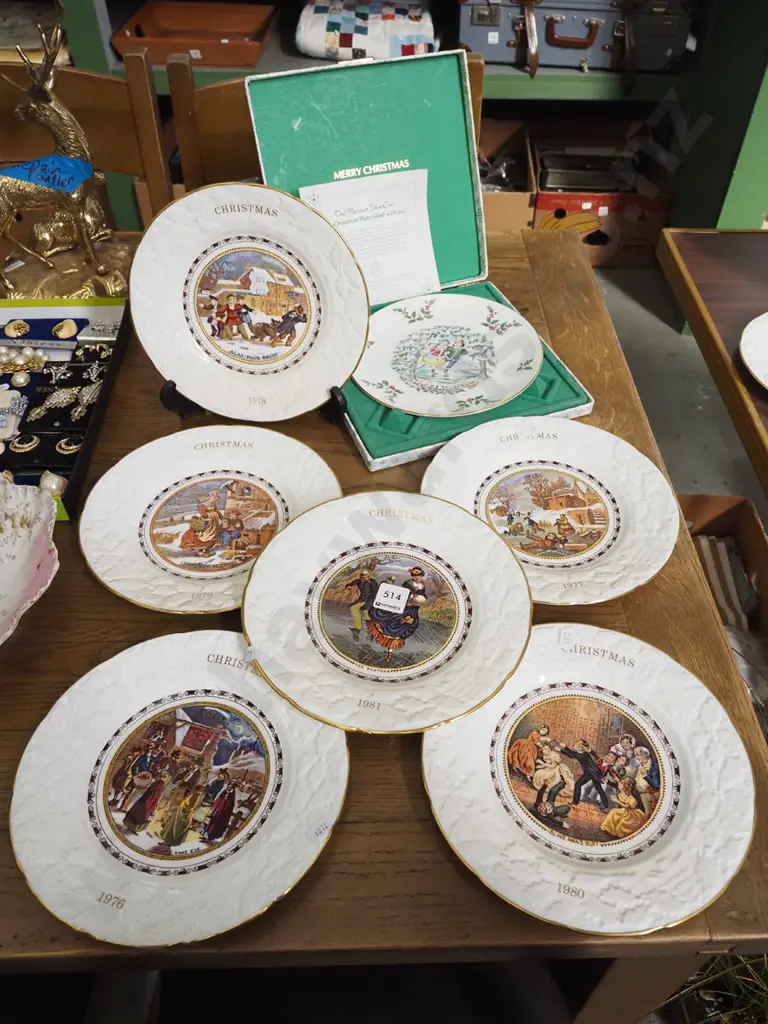various Coalport Christmas plates, Doulton Christmas plate Image 1++
