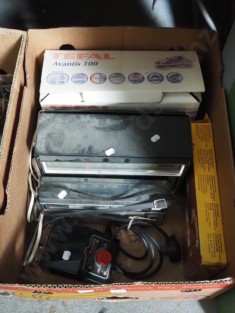 box; transistor radios As Is No Returns, model train controller etc Image 1++