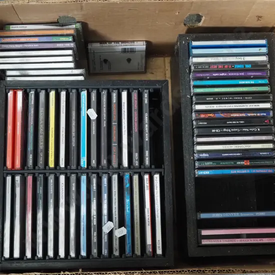 box of CDs