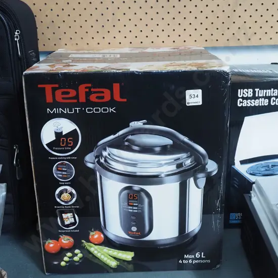 boxed as new Tefal  Minut-Cook 6L cooker