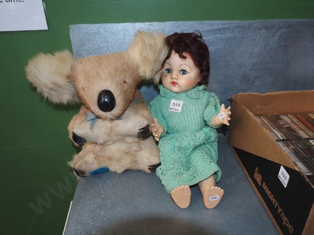 vintage doll, koala Image 1++
