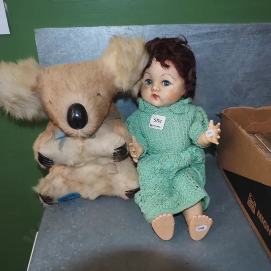 vintage doll, koala