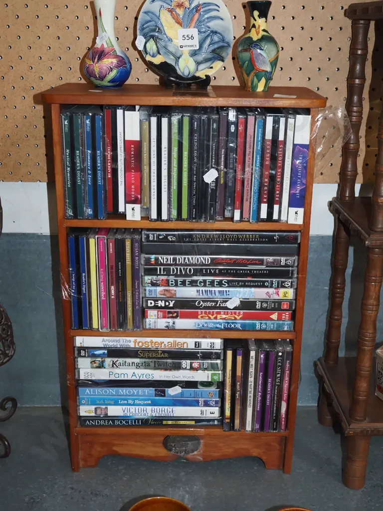 small wooden bookcase - CDs, DVDs H500 Image 1++