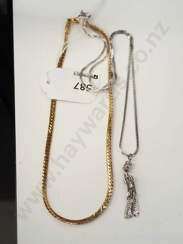 2x necklaces - Emma Page plated, plated silver Image 1++