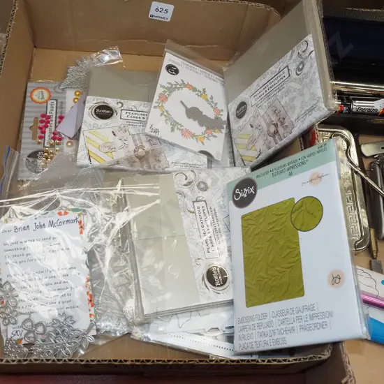 box; crafters dies, envelopes etc