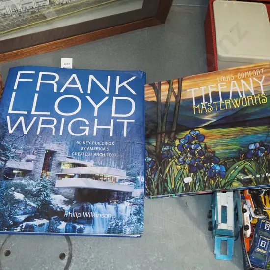 Frank Lloyd Wright and Tiffany books