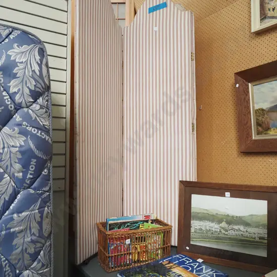 fabric 3 piece screen H1700 W1500