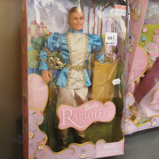 boxed Ken as Prince Stefan (Rapunzel) - damage to box