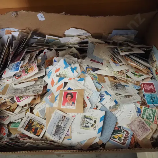 box of stamps