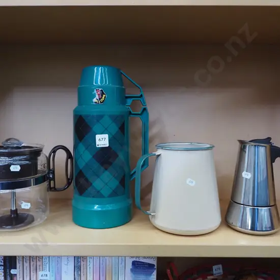 coffee perc, thermos, jug etc